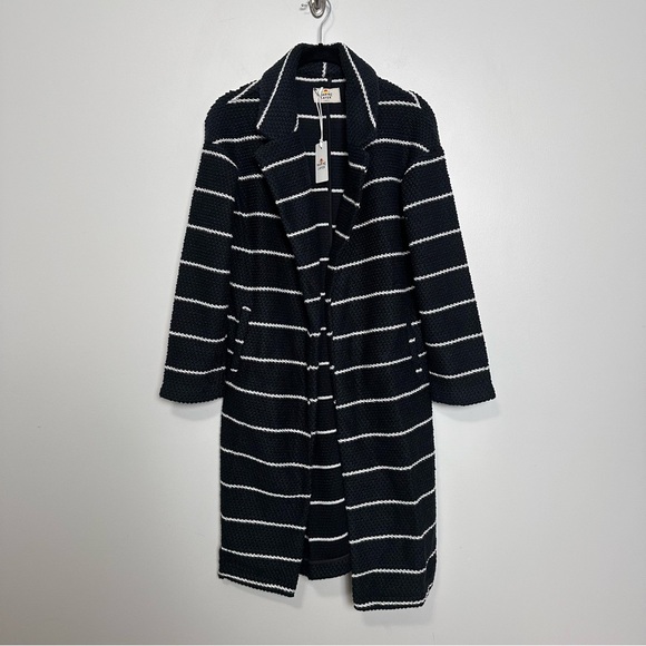 Marine Layer Birdseye Coat Real Black NEW - Picture 4 of 7